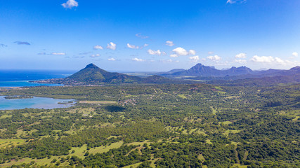 Fototapeta premium Aussicht auf die Westküste der Insel Mauritius
