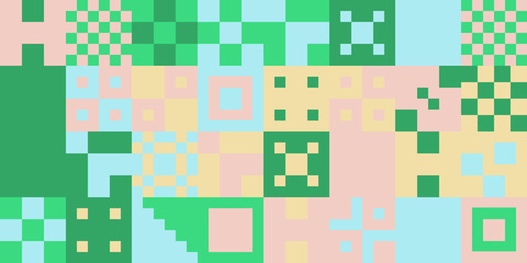 Trendy Background With Simple Shapes