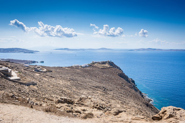 View from Mykonos Island in Greece