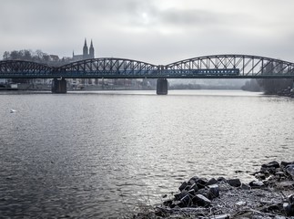 Railway bridge in Prague