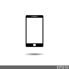 smartphone icon,mobile phone on white background. vector illustration