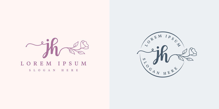 Initial jg feminine logo collections template - vector