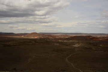 Patagonia en un día nublado