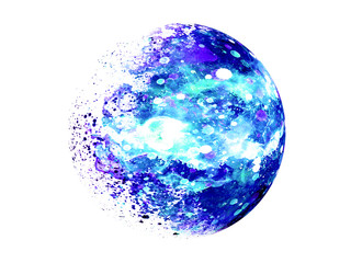 abstract background 3D render watercolor illustration for background.