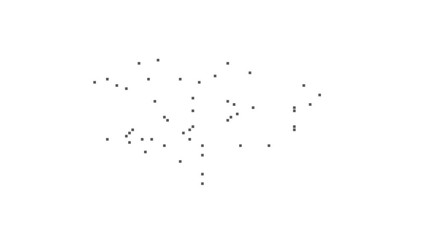 USA Dotted Map Networking Dot Motion Graphic 4K. The appearance and disappearance of the map of abstract USA. - Powered by Adobe