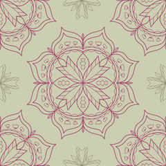 flower mandala seamless pattern for design, covers, print