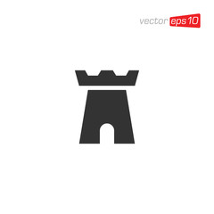 Castle Logo Icon Design Vector