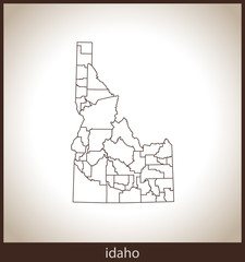 map of Idaho