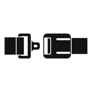 Safety Seatbelt Icon. Simple Illustration Of Safety Seatbelt Vector Icon For Web Design Isolated On White Background