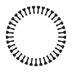 Obraz premium New ink Abstract circle pattern mandala flower floral petal stack zentangl spirograph modern circular pattern sun star rays tribal lace motif black white single art mehendi Digital textile frame stamp