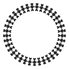 New ink Abstract circle pattern mandala flower floral petal stack zentangl spirograph modern circular pattern sun star rays tribal lace motif black white single art mehendi Digital textile frame stamp