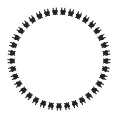 New ink Abstract circle pattern mandala flower floral petal stack zentangl spirograph modern circular pattern sun star rays tribal lace motif black white single art mehendi Digital textile frame stamp