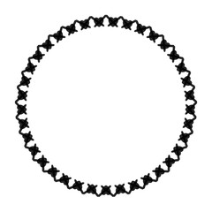 New ink Abstract circle pattern mandala flower floral petal stack zentangl spirograph modern circular pattern sun star rays tribal lace motif black white single art mehendi Digital textile frame stamp