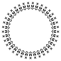 New ink Abstract circle pattern mandala flower floral petal stack zentangl spirograph modern circular pattern sun star rays tribal lace motif black white single art mehendi Digital textile frame stamp