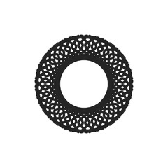 New ink Abstract circle pattern mandala flower floral petal stack zentangl spirograph modern circular pattern sun star rays tribal lace motif black white single art mehendi Digital textile frame stamp