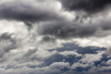 Dark cloud before raining strom as background