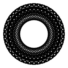 New ink Abstract circle pattern mandala flower floral petal stack zentangl spirograph modern circular pattern sun star rays tribal lace motif black white single art mehendi Digital textile frame stamp