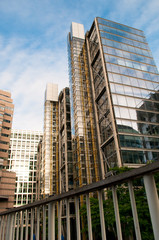 Modern glass architecture, City of London, UK