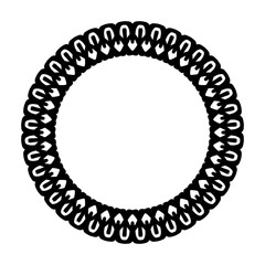 New ink Abstract circle pattern mandala flower floral petal stack zentangl spirograph modern circular pattern sun star rays tribal lace motif black white single art mehendi Digital textile frame stamp