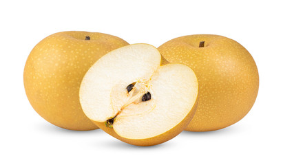Fototapeta premium snow pear on white background