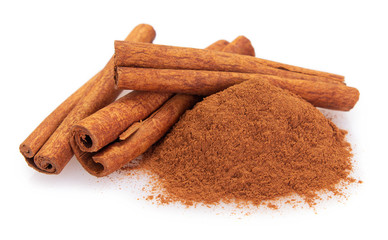 Cinnamon isolated on white background