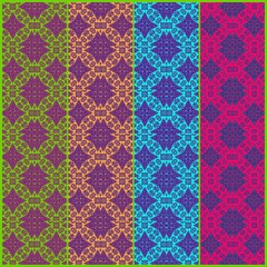 stripped pattern pink blue orang and lime green