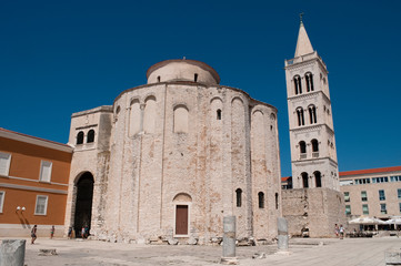 Fototapeta na wymiar Church of Saint Donat, Zadar, Croatia