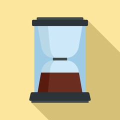 Holder coffee machine icon. Flat illustration of holder coffee machine vector icon for web design