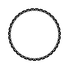 New ink Abstract circle pattern mandala flower floral petal stack zentangl spirograph modern circular pattern sun star rays tribal lace motif black white single art mehendi Digital textile frame stamp