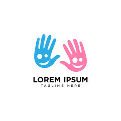 Fototapeta na wymiar Hand Care Logo Template vector icon Business