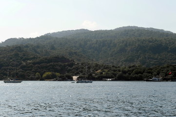 Marmaris Bay in the Aegean Sea. Turkey