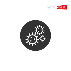 Virus and Bacteria Icon Logo Design Vector