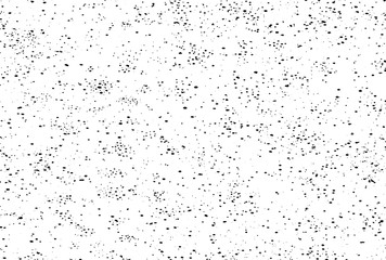 Distressed overlay texture of weaving fabric, cloth knitted. Vector illustration. Grunge black and white abstract monochrome background.