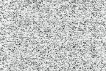 Distressed overlay texture of weaving fabric, cloth knitted. Vector illustration. Grunge black and white abstract monochrome background.