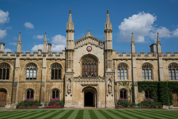 Fototapeta na wymiar Corpus Christi College, New Court, Cambridge, England, UK