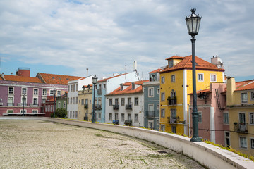 Fototapeta premium Typical houses, Campo de Santa Clara, Alfama, Portugal