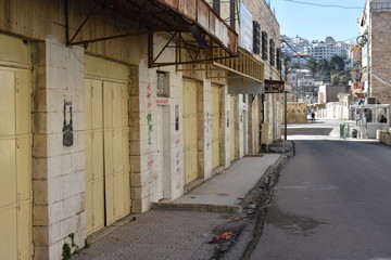 Obraz premium poverty and desolation in Palestine, Bethlehem