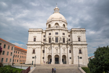 Fototapeta na wymiar National Pantheon, Church of Santa Engracia, Lisbon, Portugal