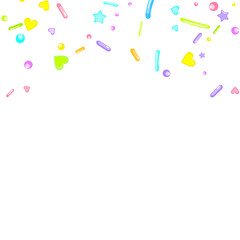 Sprinkles grainy. Cupcake dessert bakery confetti