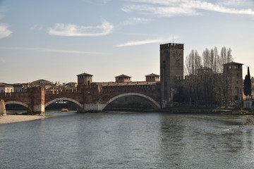 Fototapeta premium Verona Castelvecchio landscape.jpg