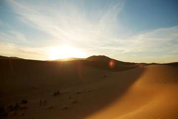 Fototapeta na wymiar Sunset in the desert 2