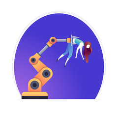 Artificial intelligence is replacing woman.