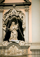 religious statue in Naples Italy 