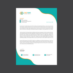 Creative Letterhead Template Design Vector