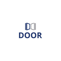 Door logo design vector inspiration
