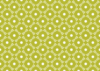 Seamless geometric pattern design illustration. Background texture. In green, white colors.