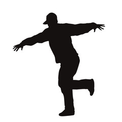 Silhouette Of Breakdancer