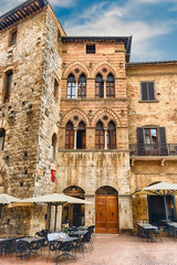 The medieval architecture of San Gimignano, iconic town in Italy