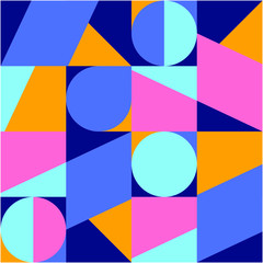 geometric pattern in modern abstract style. Geometric colorful vector background. Abstract illustration graphic pastel wallpaper for template,cover,banner,ad social media business advertising.