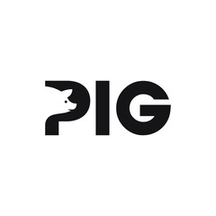 pig porn icon logo logotype vector illustration
